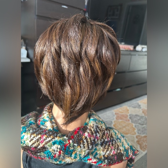✨Like NEW Kanekalon Honey Cheztnut blonde Brown Pixie bob Wig main image 7